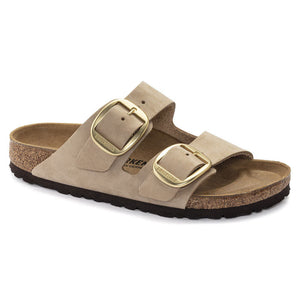Birkenstock Arizona Big Buckle Nubuck Leather - Narrow Sandcastle