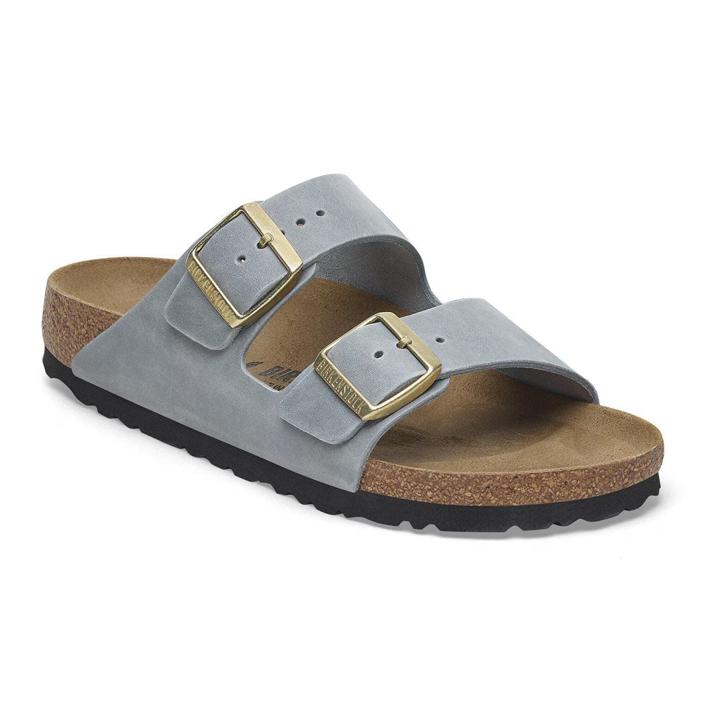 Birkenstock Arizona Oiled Leather - Narrow Basalt Gray