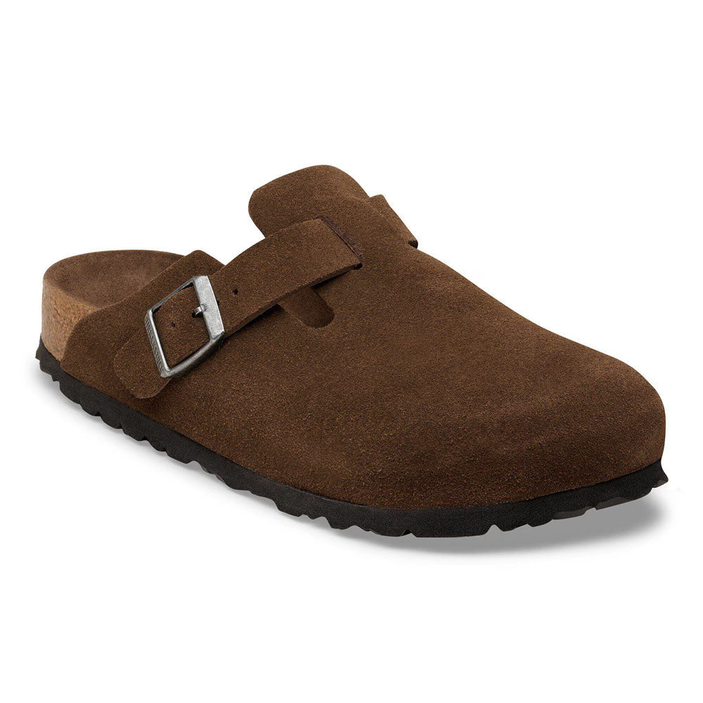 Birkenstock Boston Soft Footbed Suede Leather - Regular Carafe