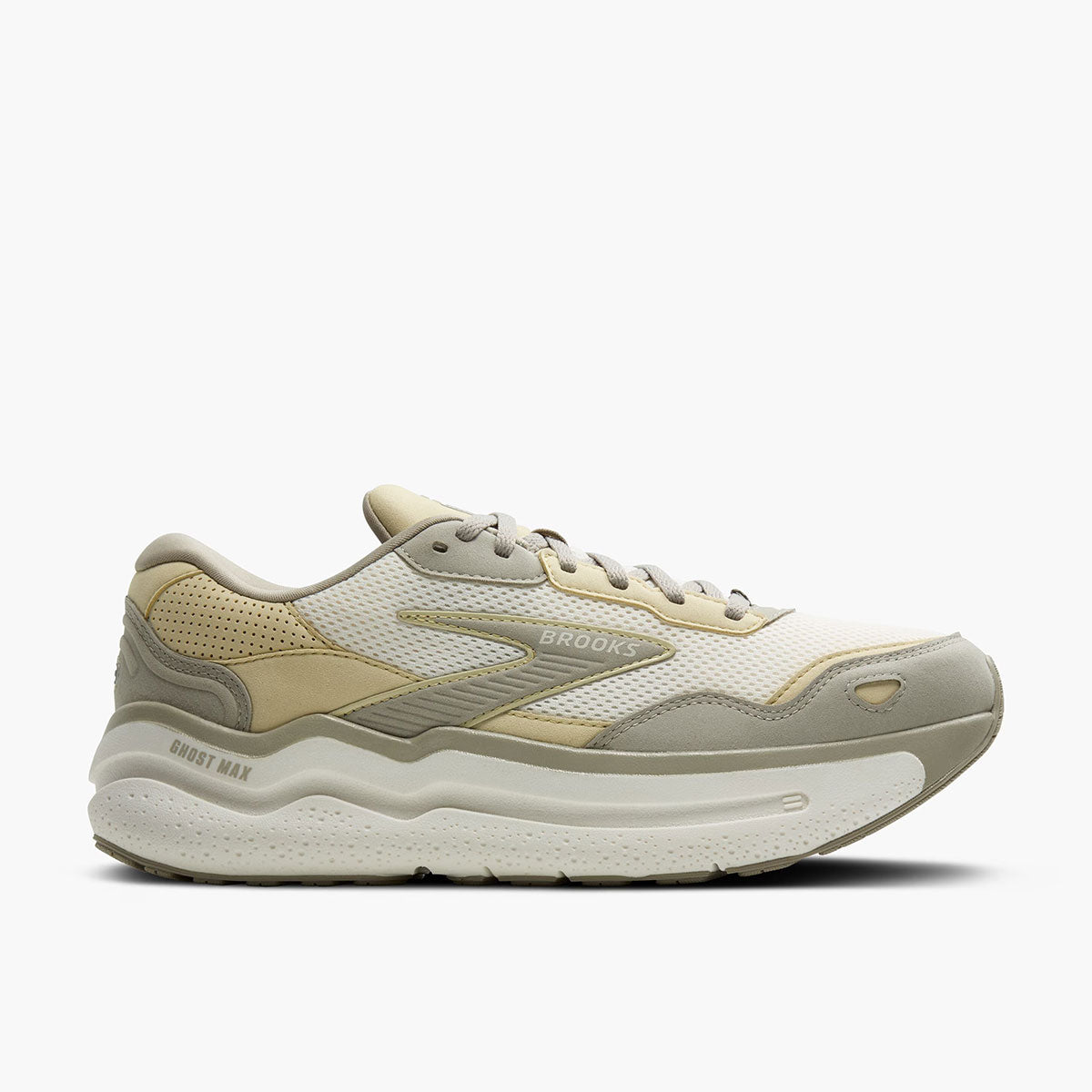 Brooks Mens Ghost Max SE London Fog/Green Haze/Coconut