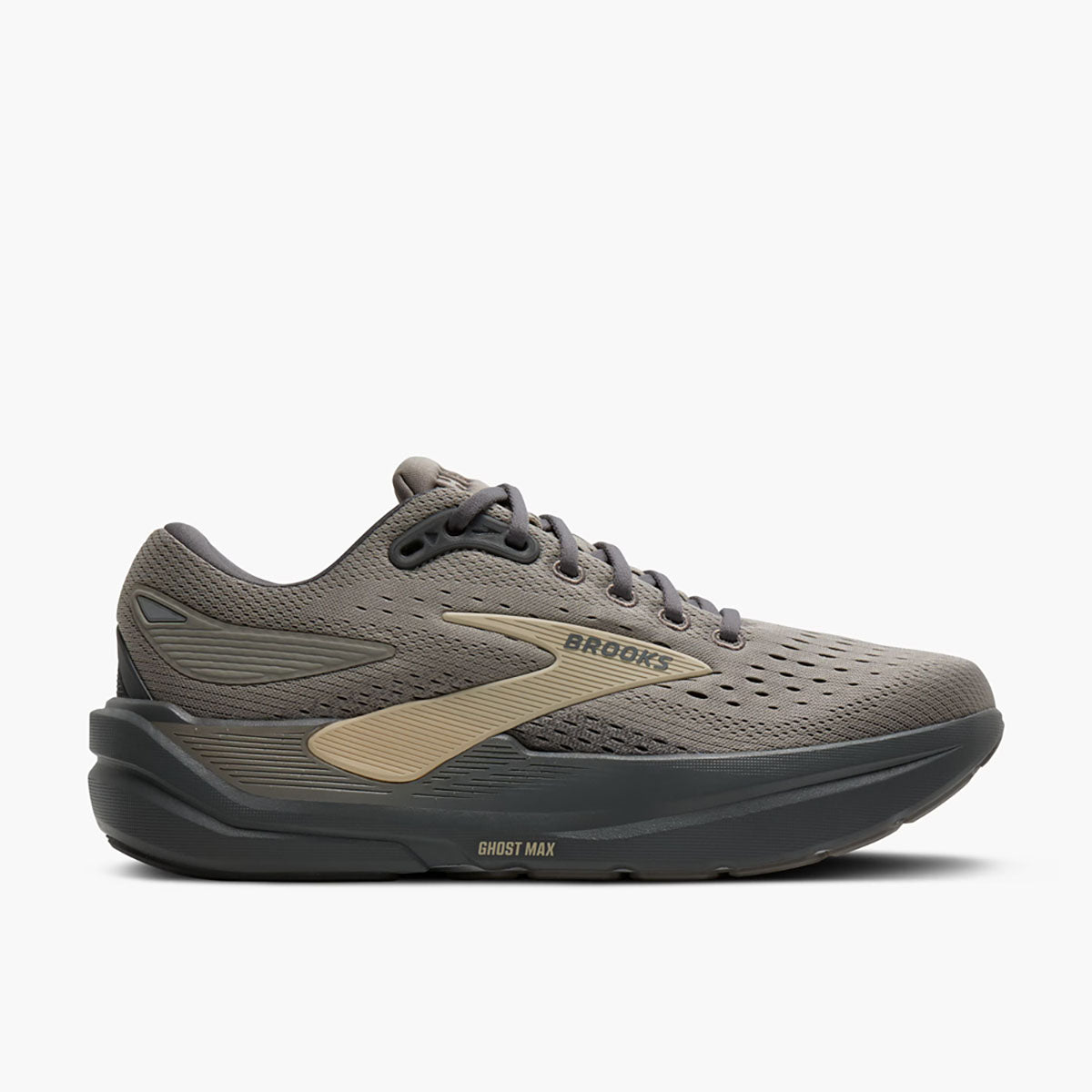 Brooks Mens Ghost Max 3 Rockridge/Poppyseed/Sand