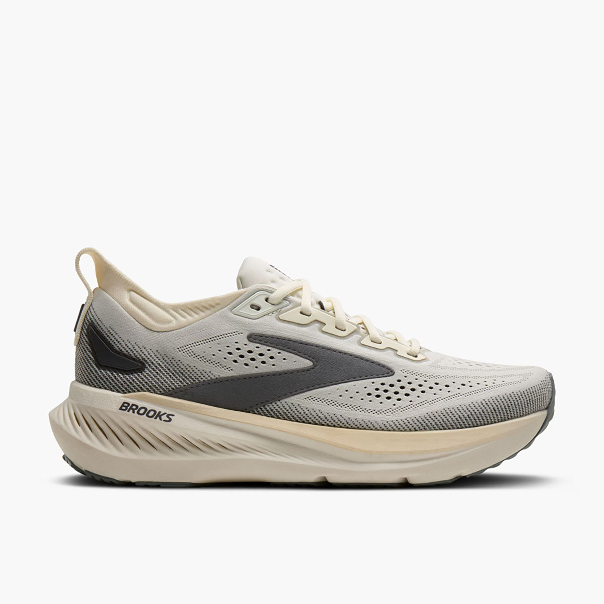 Brooks Mens Glycerin 23 Coconut/Bleached Sand/Grey