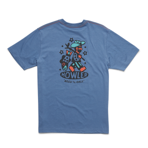 Howler Brothers Mens Select Pocket T-Shirt Pelican Postage: Blue Horizon