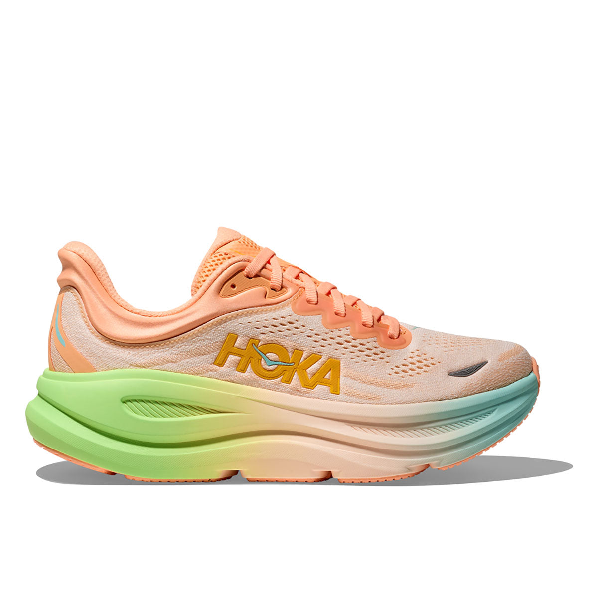Hoka Womens Bondi 9 Frost / Pale Tangerine