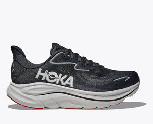 Hoka Mens Clifton 10 Wide BKSV Black/Silver