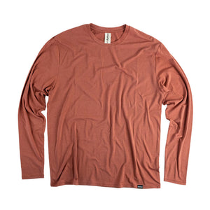 Fayettechill Mens Hobbs LS Tee Burnt Brick