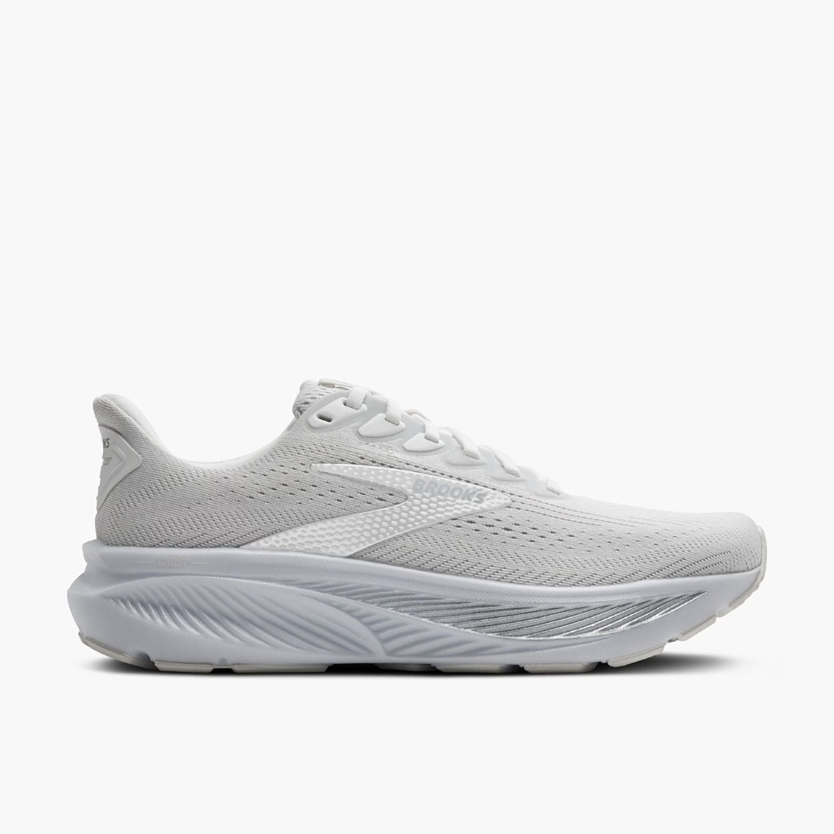 Brooks Womens Ghost 17 White/White/Grey