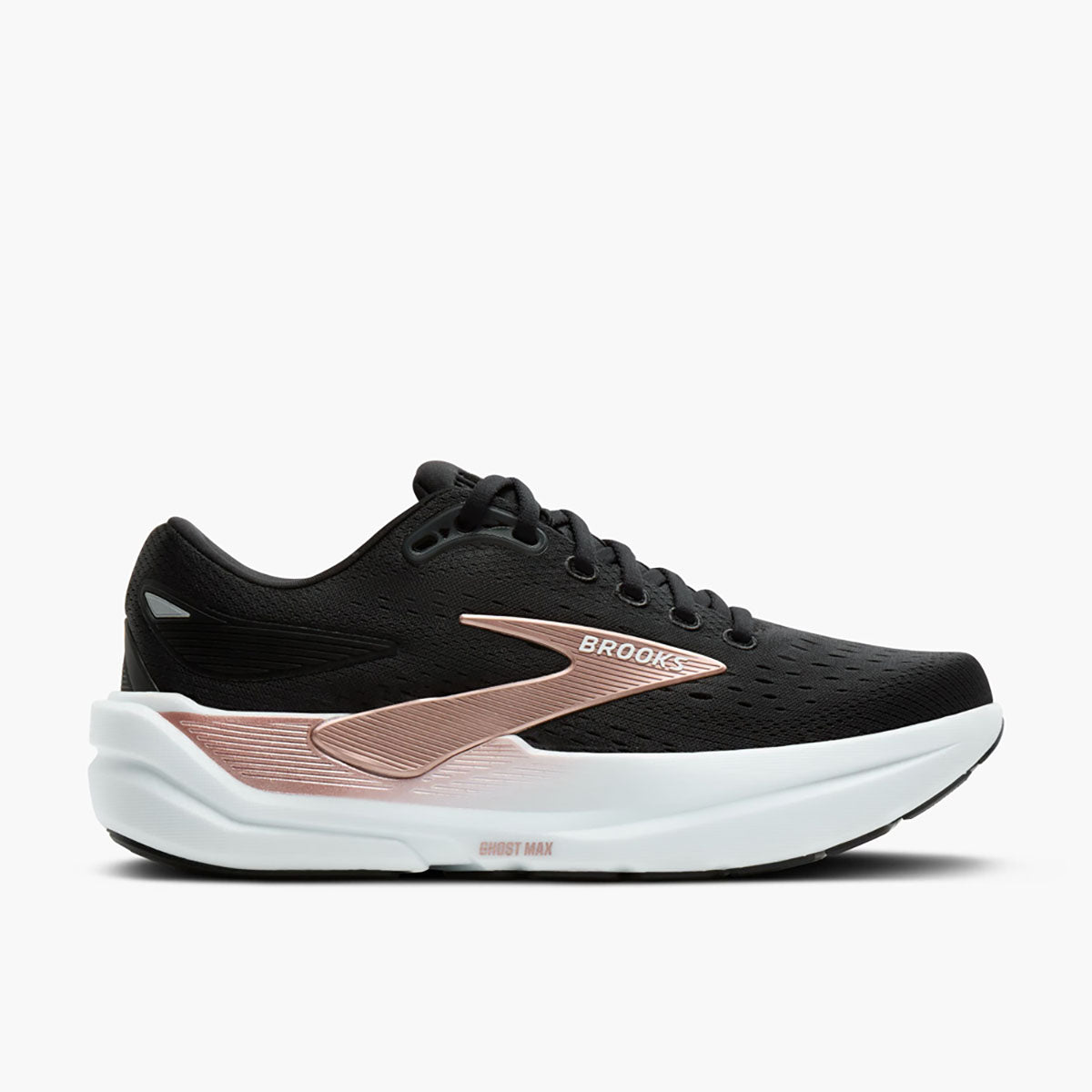 Brooks Womens Ghost Max 3 Black/Black/Rose Gold