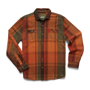 Howler Brothers Men's Rodanthe Blanket Flannel HOT Killian Plaid: Hot Horizon