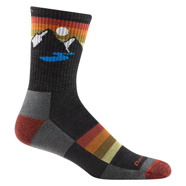 Darn Tough M Sunset Ridge Micro Crew Lightweight w/ Cushion Charcoal