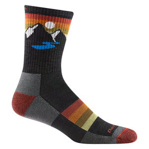 Darn Tough M Sunset Ridge Micro Crew Lightweight w/ Cushion Charcoal