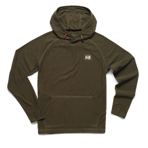Howler Brothers Mens Palo Duro Grid Fleece Hoodie DEE Deep Woods