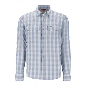 Simms Fishing Mens Big Sky Long Sleeve Fishing Shirt 1168 Bimini Blue