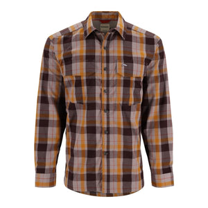 Simms Fishing Men's ColdWeather Long Sleeve Shirt 1239 Dolomite Logan Plaid