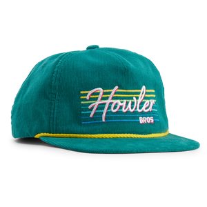 Howler Brothers Unstructured Snapback BEA Howler Beach Club: Teal Corduroy