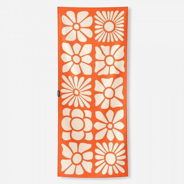 Nomadix Single Sided Print Big Flowers Expedition Orange