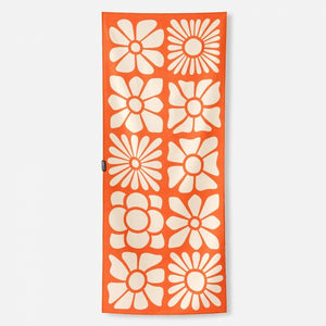 Nomadix Single Sided Print Big Flowers Expedition Orange