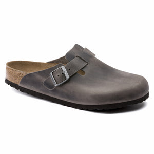 Birkenstock Boston SFB Oiled Leather-Nar Iron