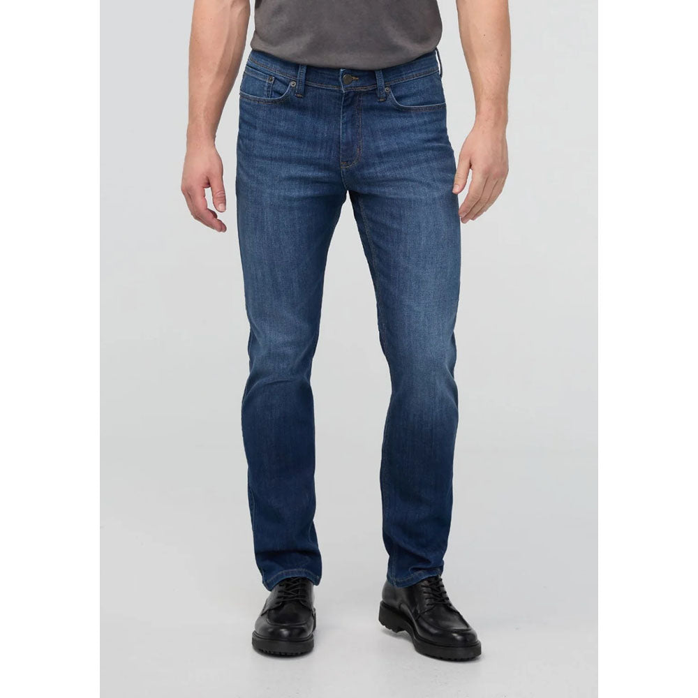 DU/ER Mens Performance Denim Slim Straight 32 Ocean Swell
