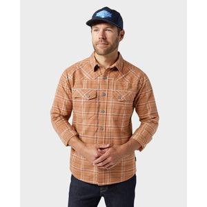Stio Men's Junction Midweight Flannel Shirt Chipmunk Plaid