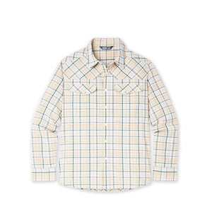 Stio Mens Eddy Coast Shirt Long Sleeve ountain Goat Plaid / M
