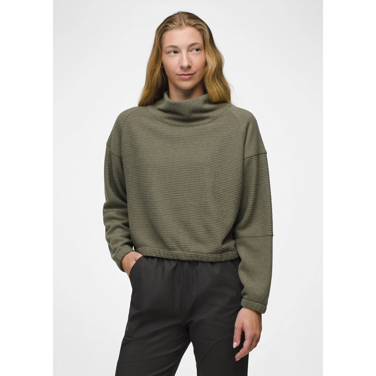Prana W Olivia LS Rye Green