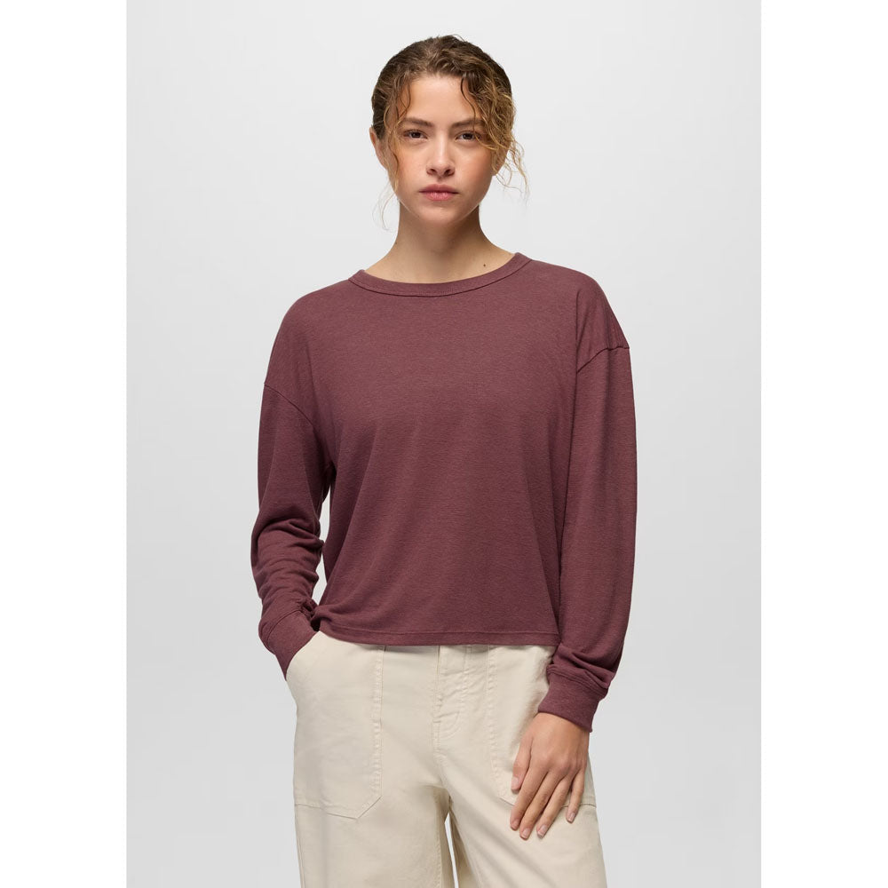 Prana Womens Cozy Up Long Sleeve Crew Newberry