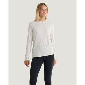 Free Fly Apparel Womens Bamboo Shade Hoodie II 051 Off White Heather