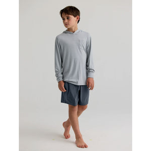 Free Fly Apparel Boys Breeze Short 325 Storm Cloud