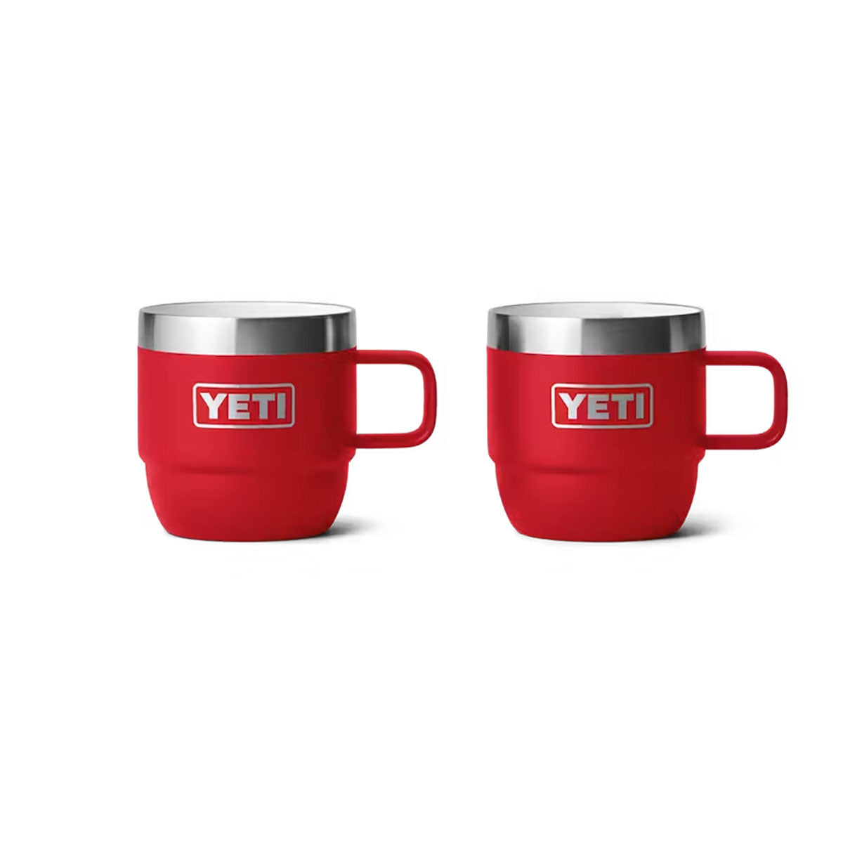 Yeti Rambler 6 oz Stackable Mugs with DuraSip Ceramic Lining Rescue Red