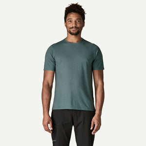 Patagonia Mens Capilene Cool Trail Shirt Blue Sage