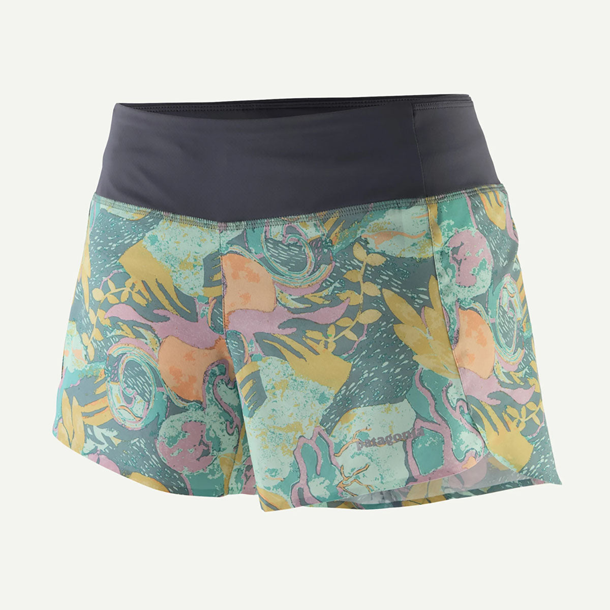 Patagonia Womens Strider Pro Shorts - 3 1/2 in. Moon Tripper: Blue age / S