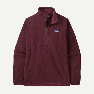 Patagonia Womens Better Sweater 1/4 Zip Berry Fig