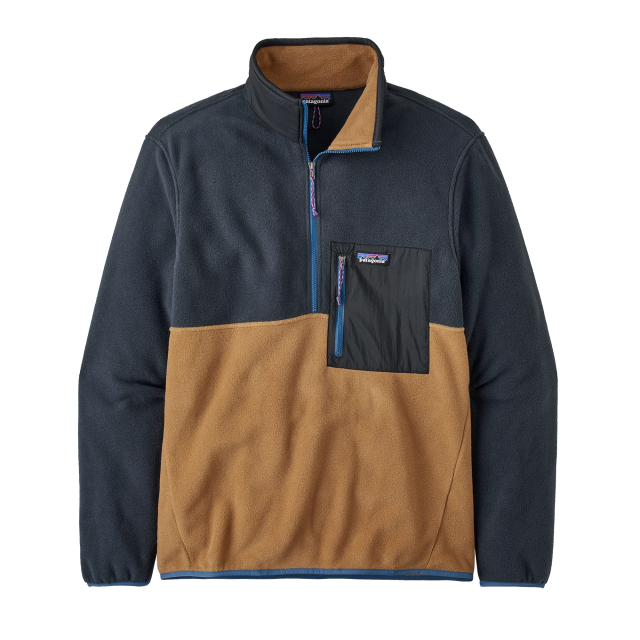 Patagonia Mens Microdini 1/2 Zip Pullover Nest Brown