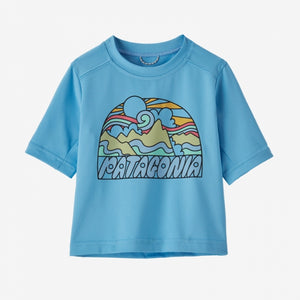 Patagonia Baby Capilene Silkweight UPF Hoody FRLA Fitz Roy Rays: Lago Blue