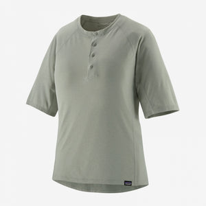 Patagonia Women's Capilene Cool Trail Bike Henley STGN Sleet Green