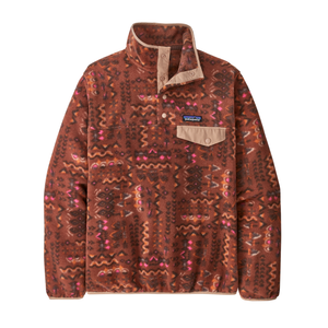 Patagonia Womens Lightweight Synchilla Snap-T Pullover Wandering Woods: Sisu Brown