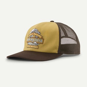 Patagonia Relaxed Trucker Hat Great Waves: Lynx Tan