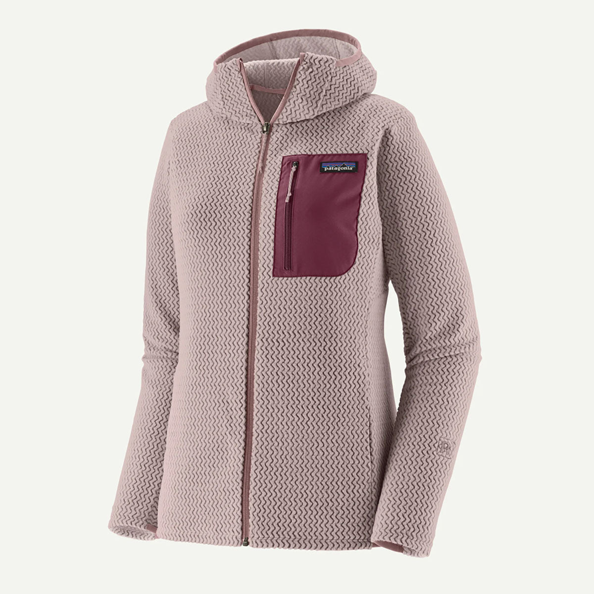 Patagonia Womens R1 Air Full-Zip Hoody Stingray Mauve