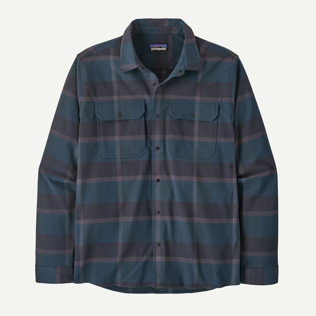 Patagonia Mens Canyonite Flannel Shirt Road Trip: New Navy