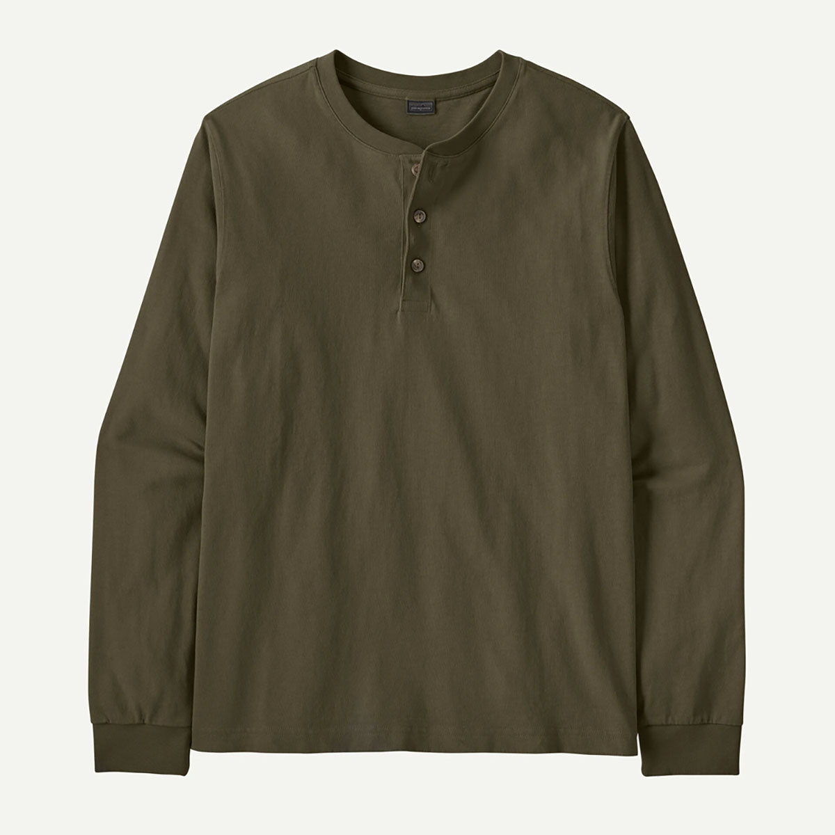 Men's Long-Sleeved Henley Shirt
