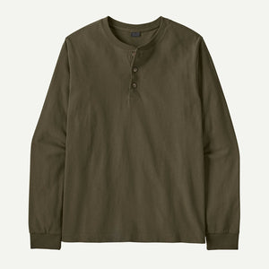 Men's Long-Sleeved Henley Shirt
