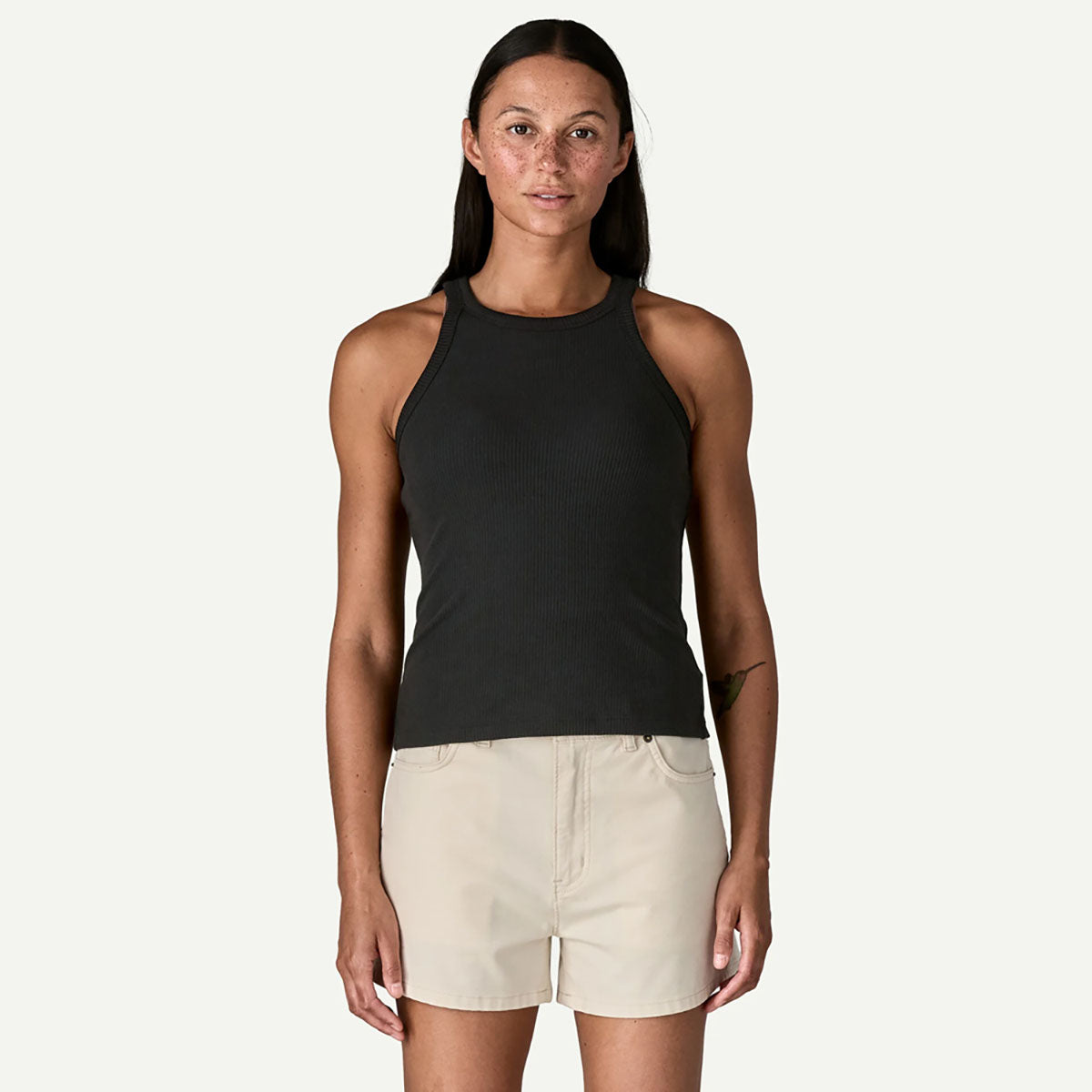 Patagonia Womens Rib Knit Tank Top Black