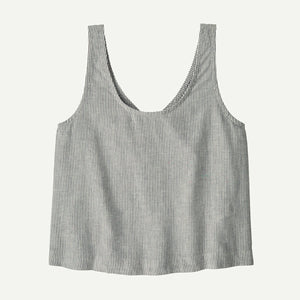 Patagonia Womens Garden Island Top Solstice Stripe: Smolder Blue