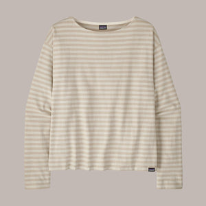 Patagonia Womens Long-Sleeved Mariner Top Even tripe: Pumice / S