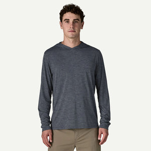 Patagonia Mens Capilene Cool Daily Hoody Smolder Blue - Light Smolder Blue X-Dye