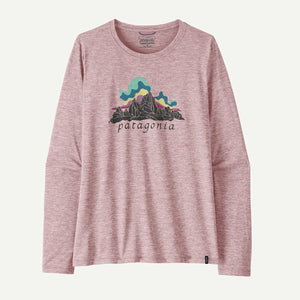 Patagonia Womens Long-Sleeved Capilene Cool Daily Shirt - Fitz Roy Nimbus Quiet Violet