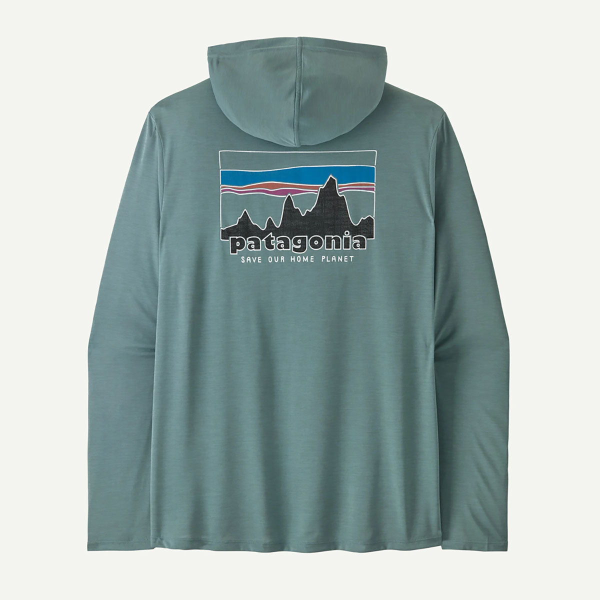 Patagonia Mens Capilene Cool Daily Hoody - 73 Skyline Blue age - Light Blue Sage X-Dye / S