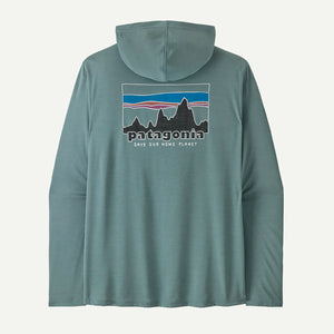 Patagonia Mens Capilene Cool Daily Hoody - 73 Skyline Blue age - Light Blue Sage X-Dye / S