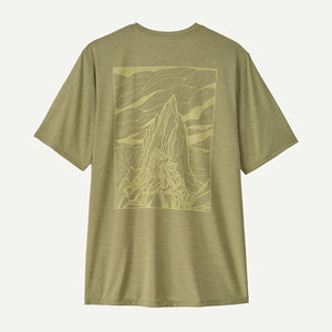Patagonia Mens Capilene Cool Daily Shirt - Cloud Crag Gumtree Green - Light Gumtree Green X-Dye